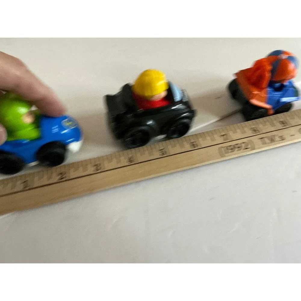 Fisher-Price Little People Wheelies Blippi Mobile Toy Car Lot of 7 Multicolored